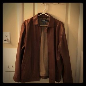 Polo Ralph Lauren Brown Leather Jacket